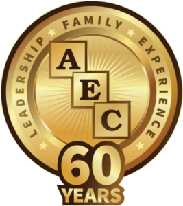 AEC Over 60 Years of Excellence Badge